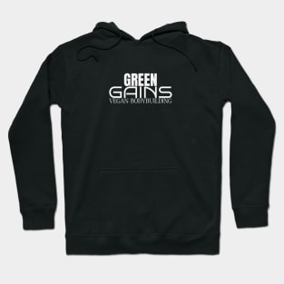 Green Gains - Elevate Your Game with Vegan Bodybuilding Hoodie